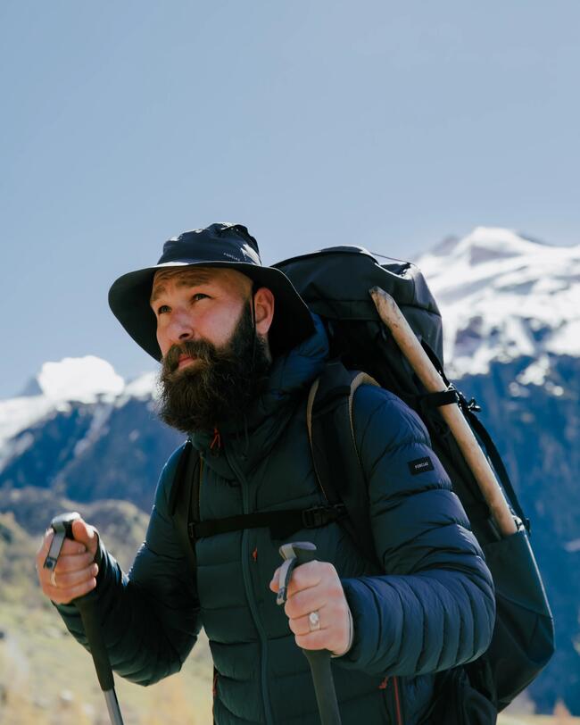Veste à capuche en duvet MT500 Homme Bleu pétrole