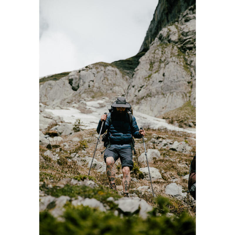 Geacă din puf Trekking la munte MT500 -10°C Albastru Bărbați