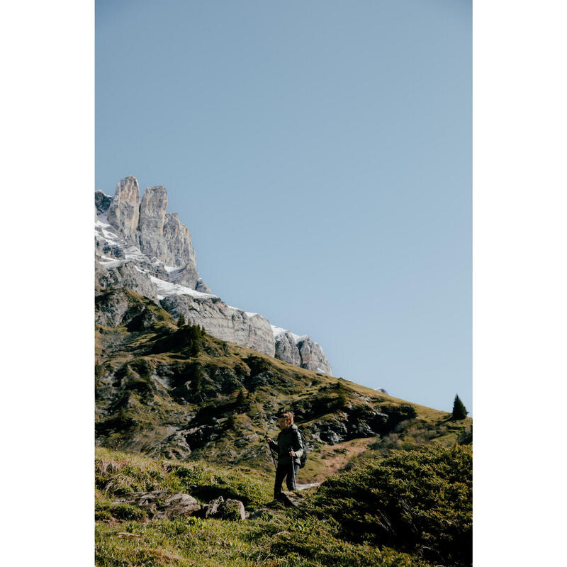 Colanți Rezistenți Trekking călătorie TRAVEL500 Negru Damă
