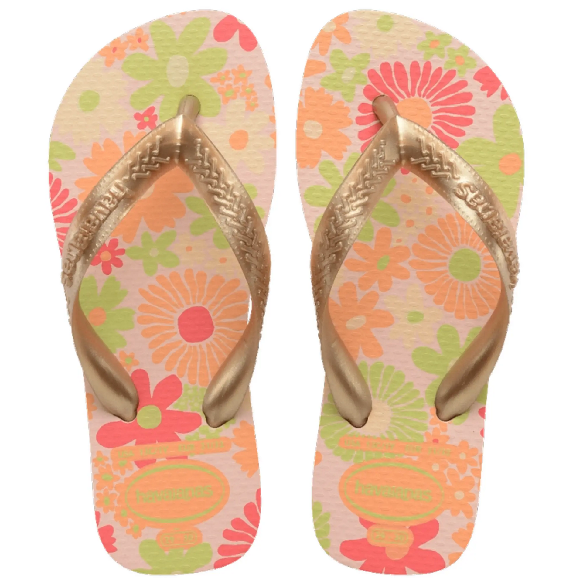 Chinelo Infantil Flores Havaianas Rose