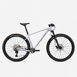 Velo vtt cross country race 700 cadre aluminium gris