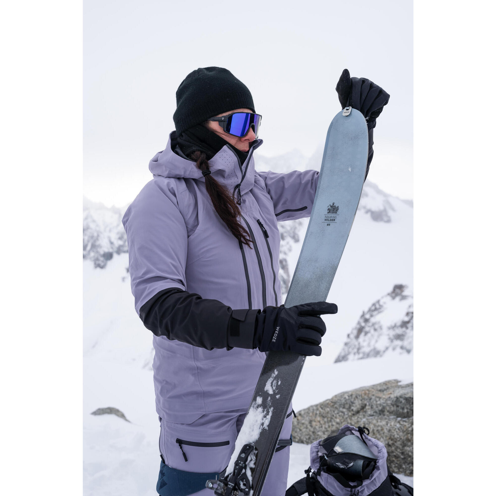 WILDER 85 ski touring with bindings and skins