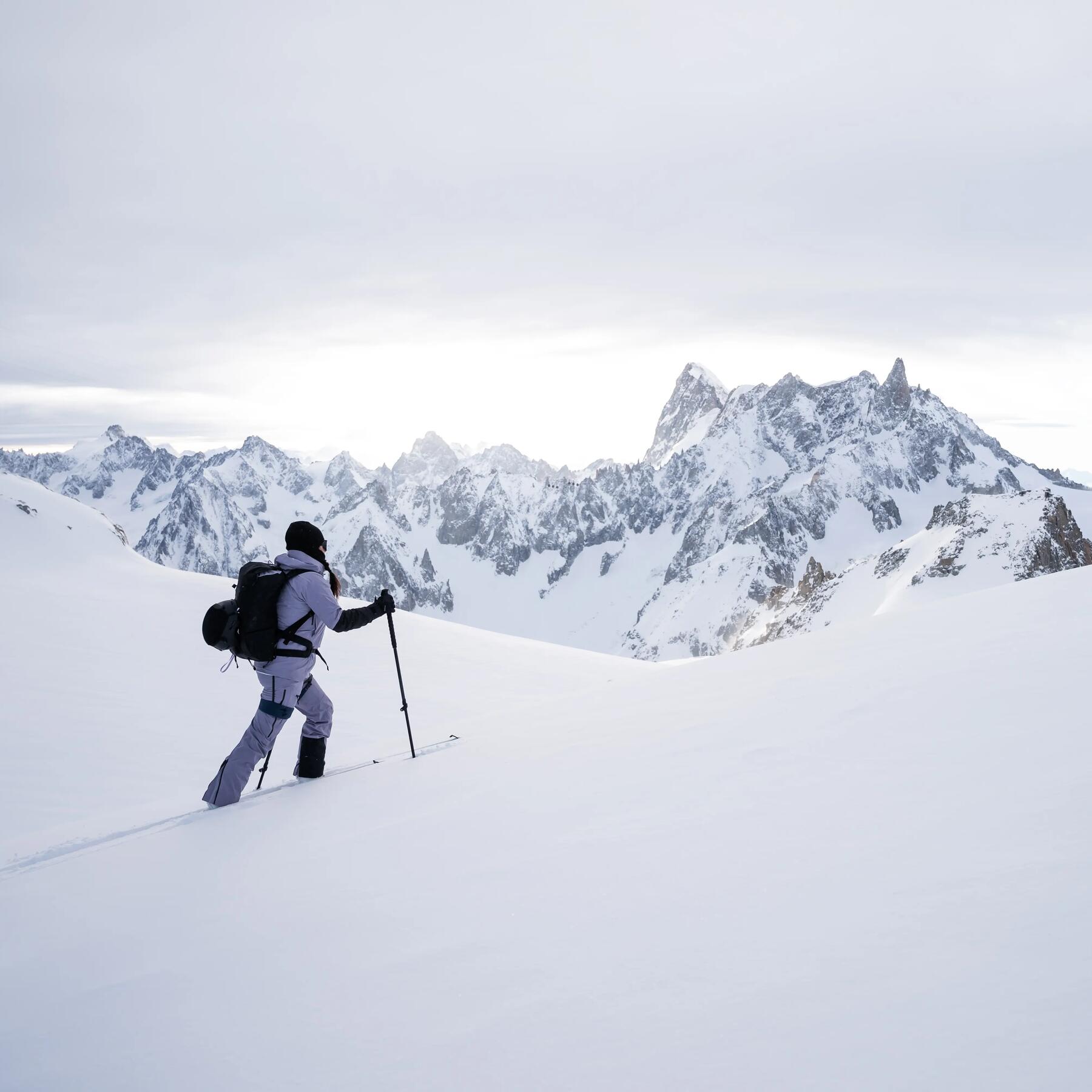 Decathlon women's mountain touring skiing mountain snow