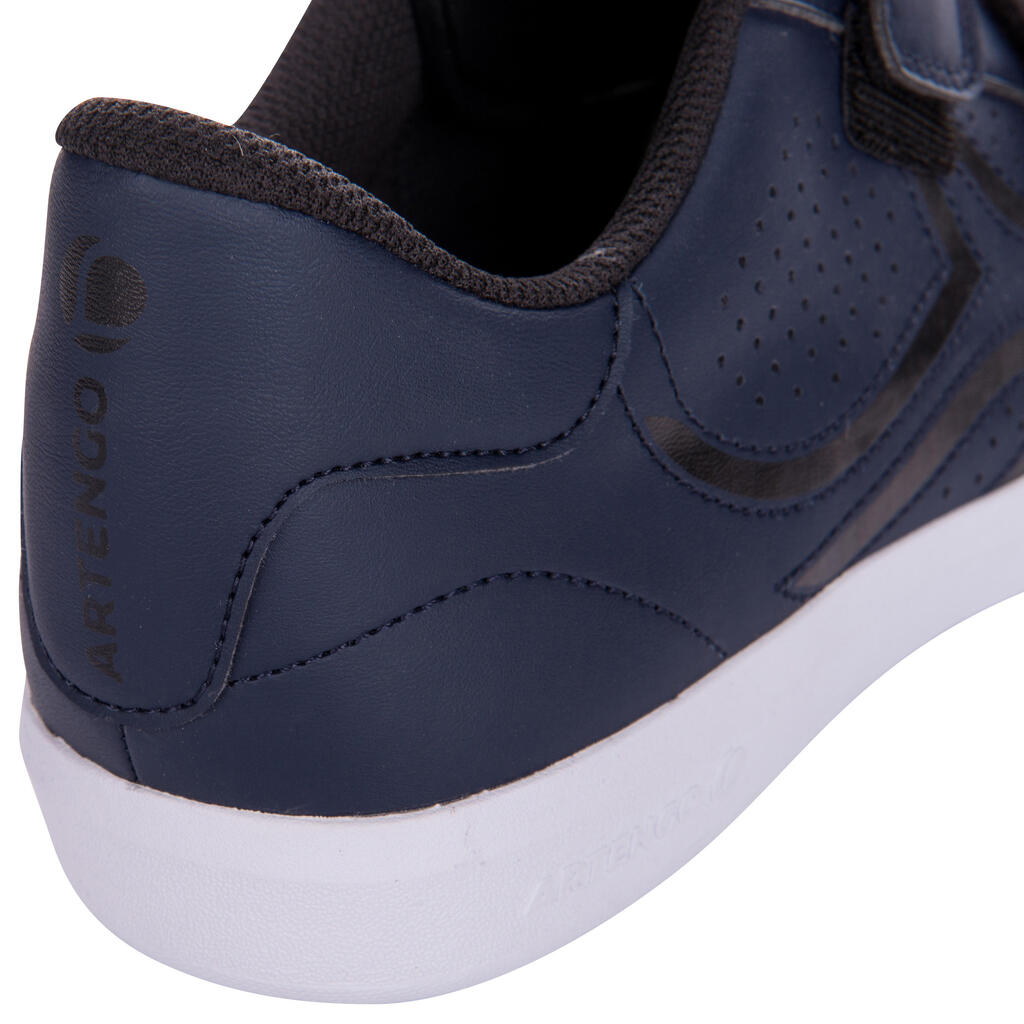 Tennisschuhe TS100 Multicourt Klettverschluss Herren weiß