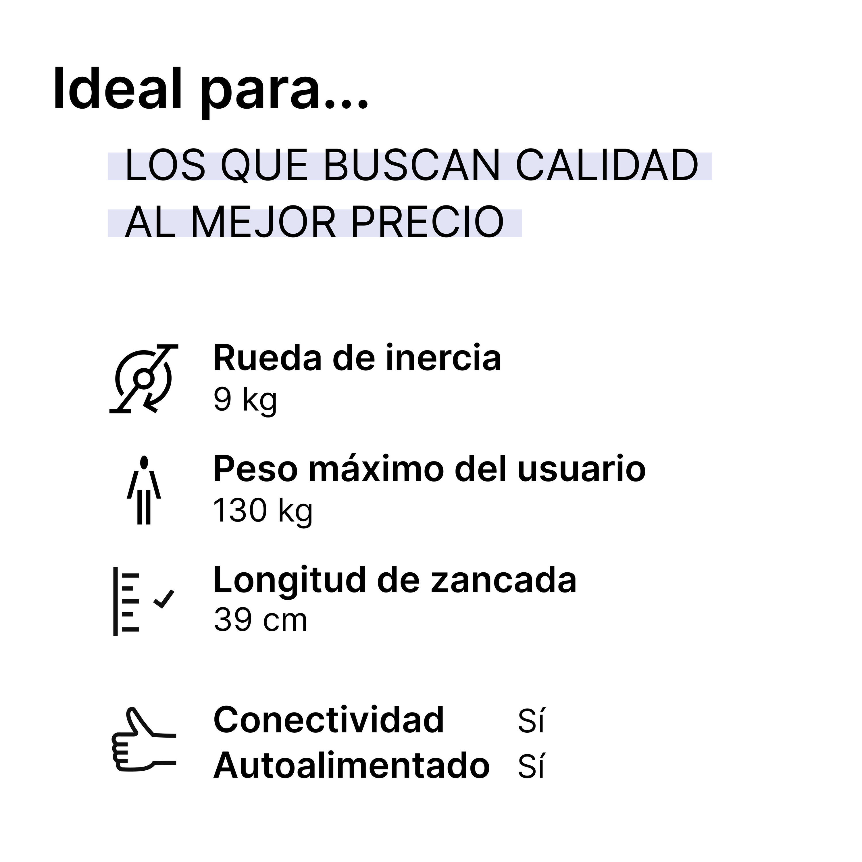 Bicicleta Elíptica EL 540 Autoalimentada Conectada 2/12