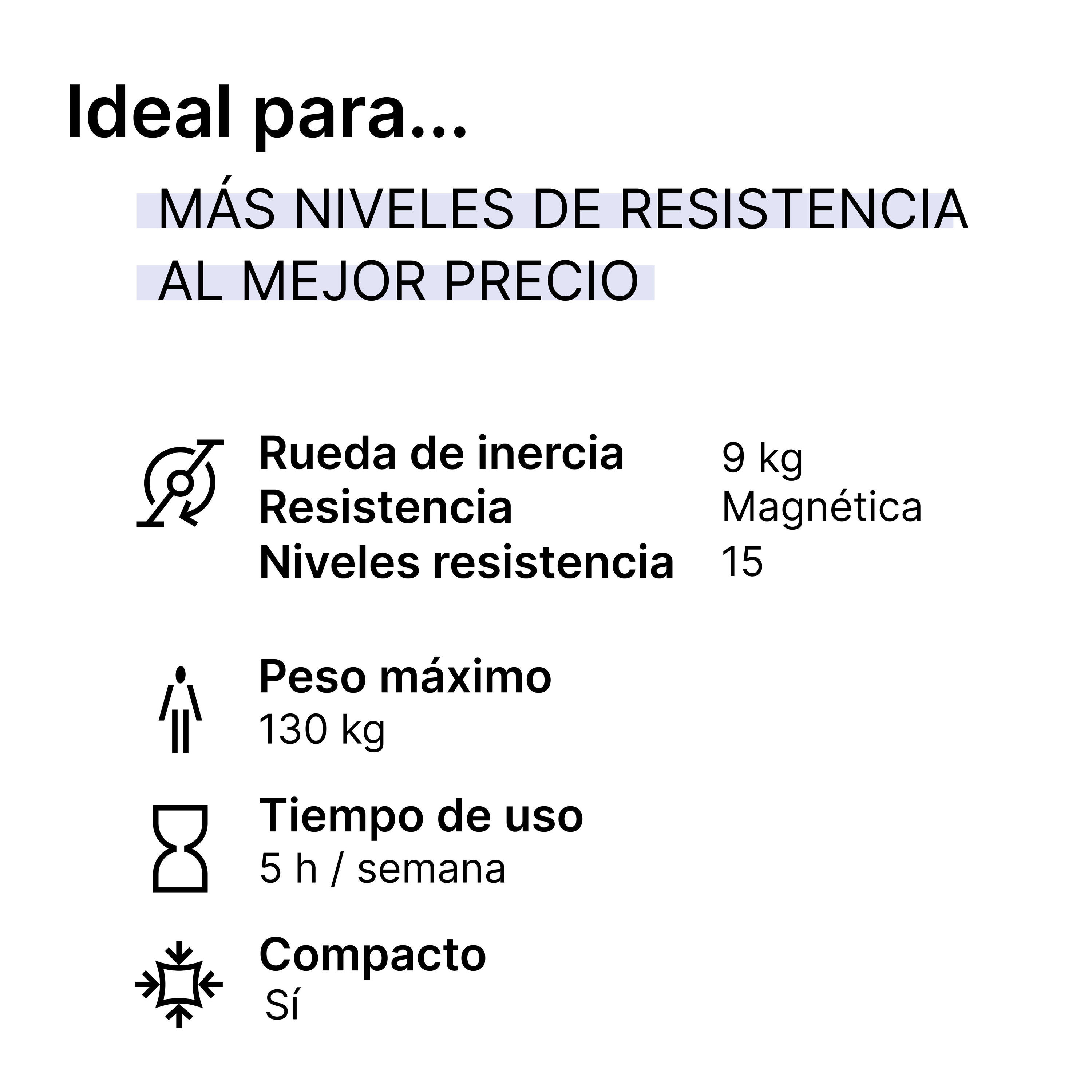 Máquina de remo plegable Domyos 500B - Negro 6/12