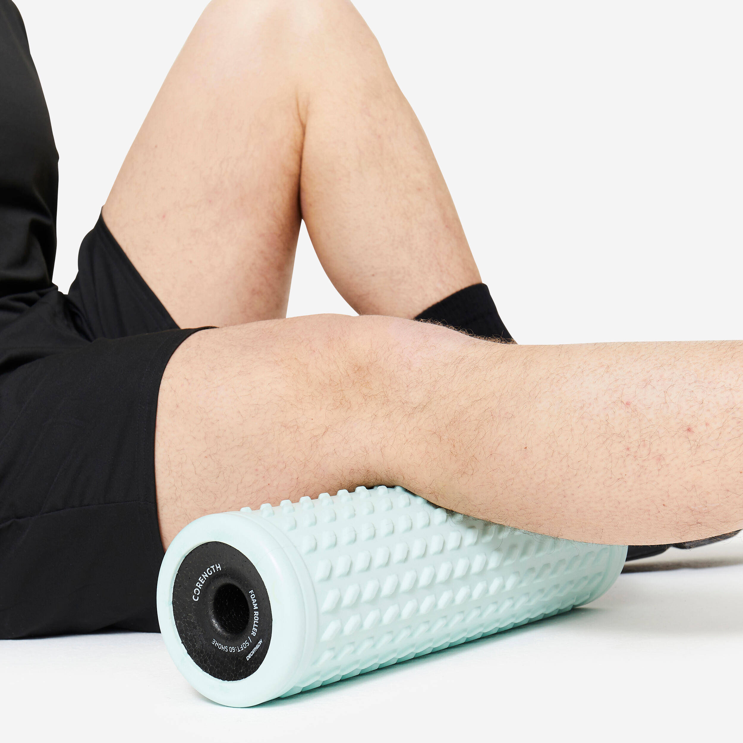 Soft Massaging Foam Roller - Blue -  4
