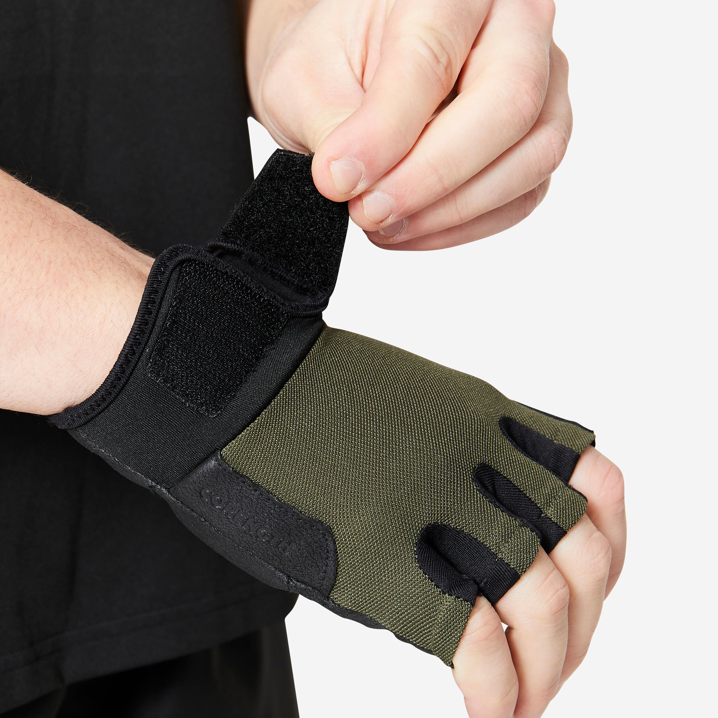 Gants musculation confort - Kaki 5/9