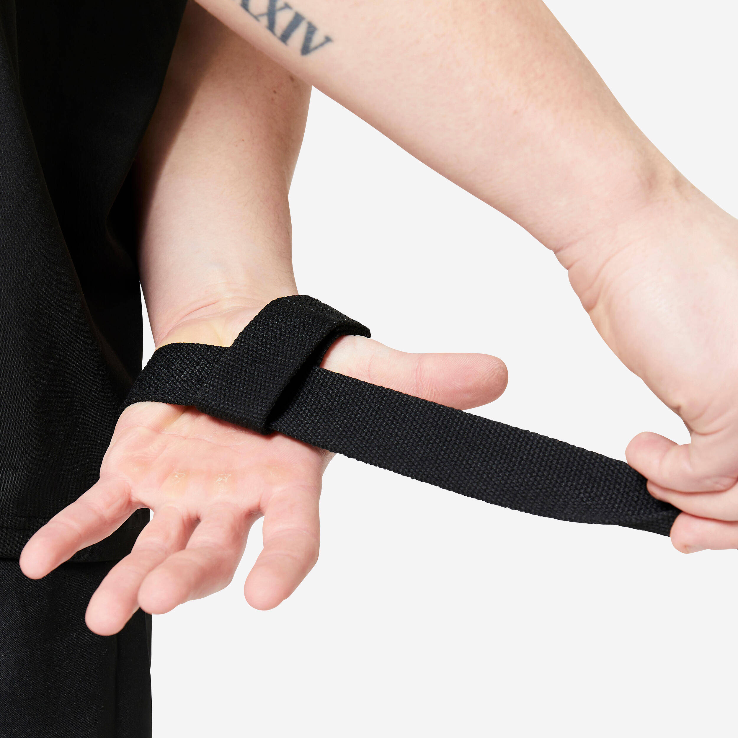 Weight Training Lifting Strap - Black -  5