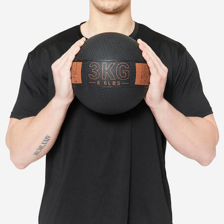 Медбол 3 кг чорний