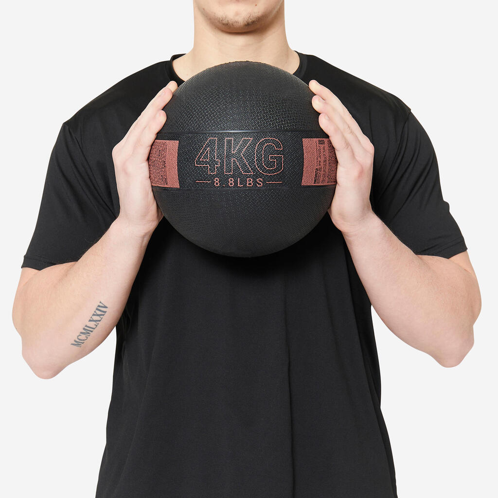 Crno-braon medicinska lopta (4 kg).