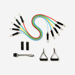 Kit de résistance élastique x5 de musculation