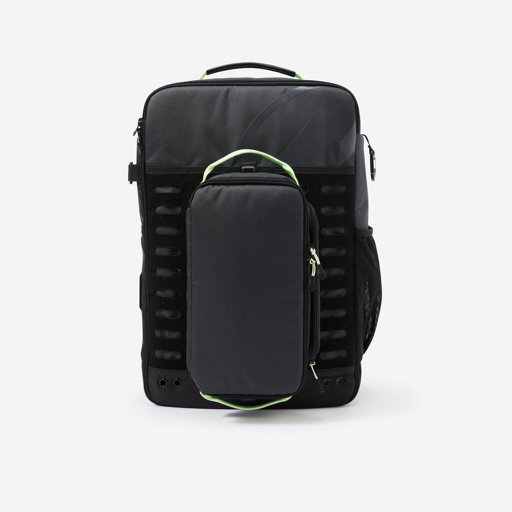 Crna torba za trening s tegovima i kros trening (30 l)