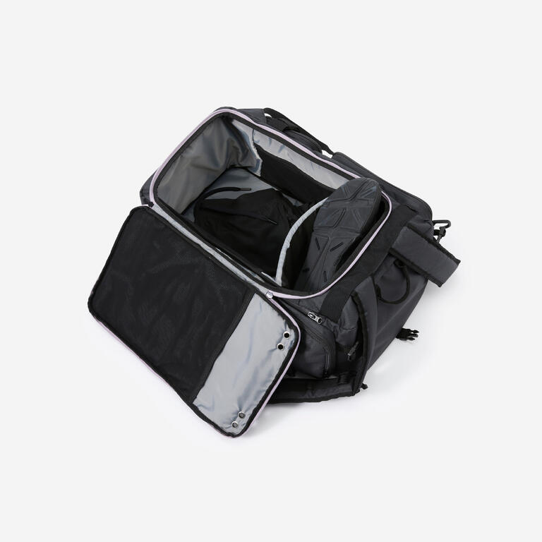 Insulated gym bag 50L weight training in black