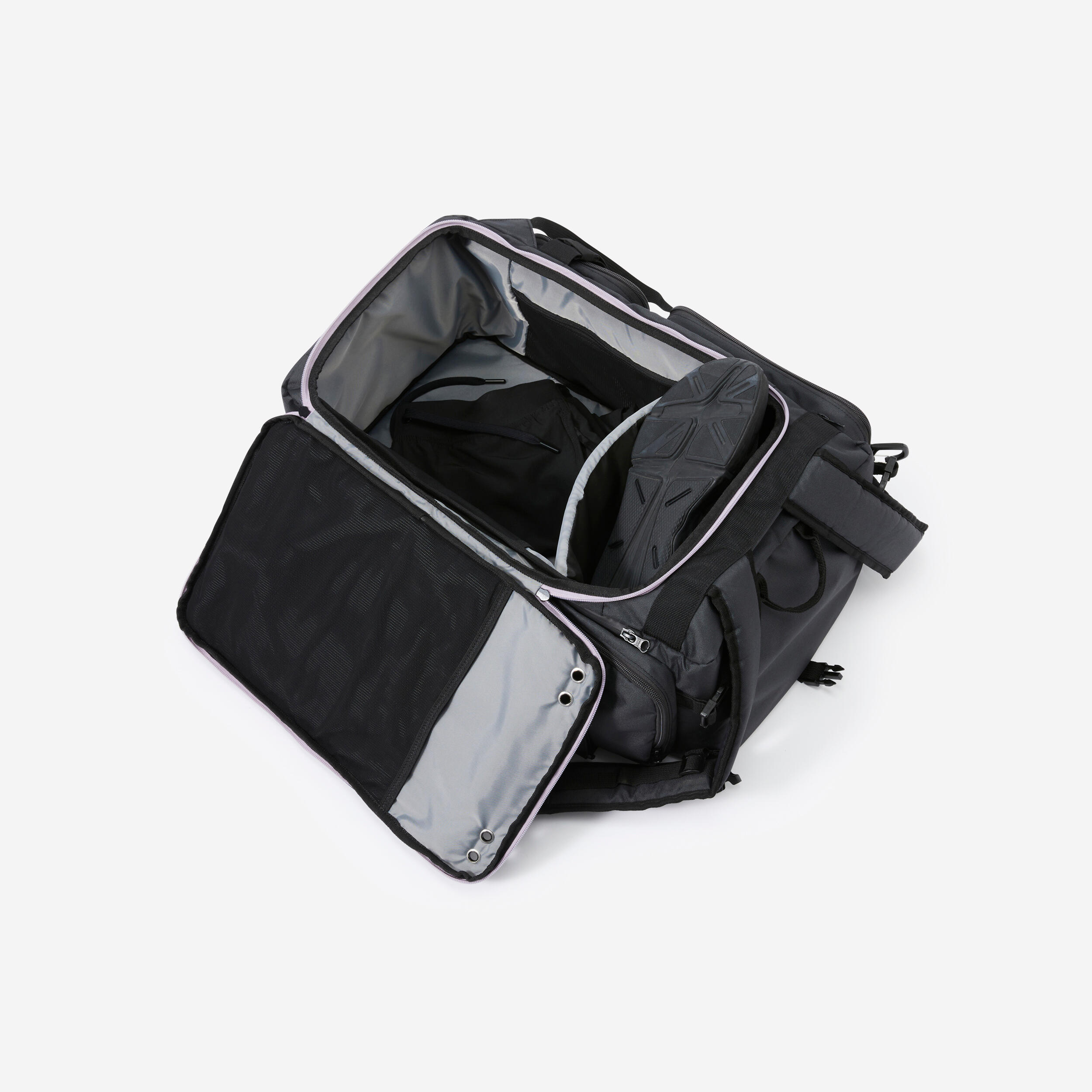Saco de Musculação e Cross Training 50 L com Bolsa Isotérmica Preto 5/11