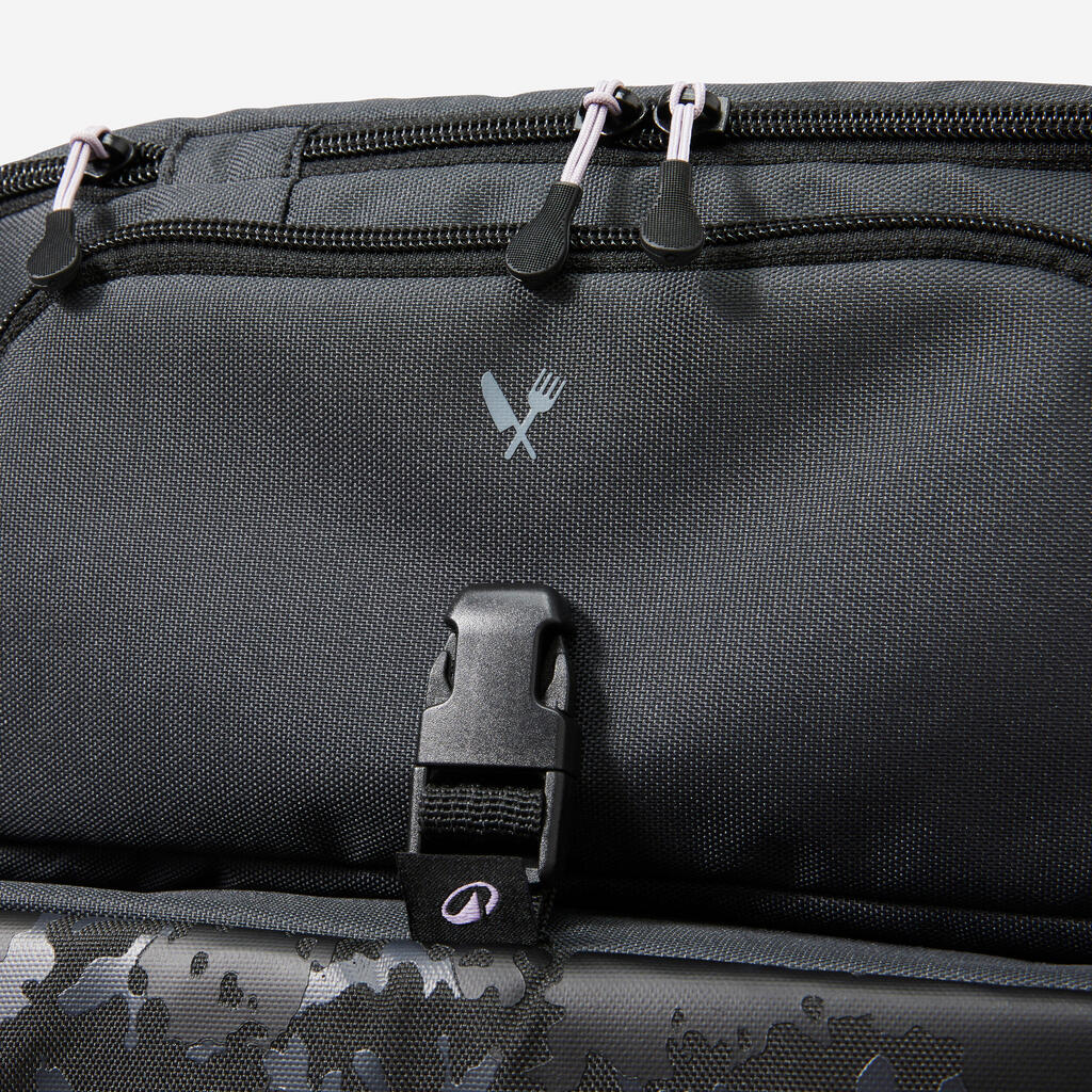 Sac de musculation et cross training 50 L avec poche isotherme, noir
