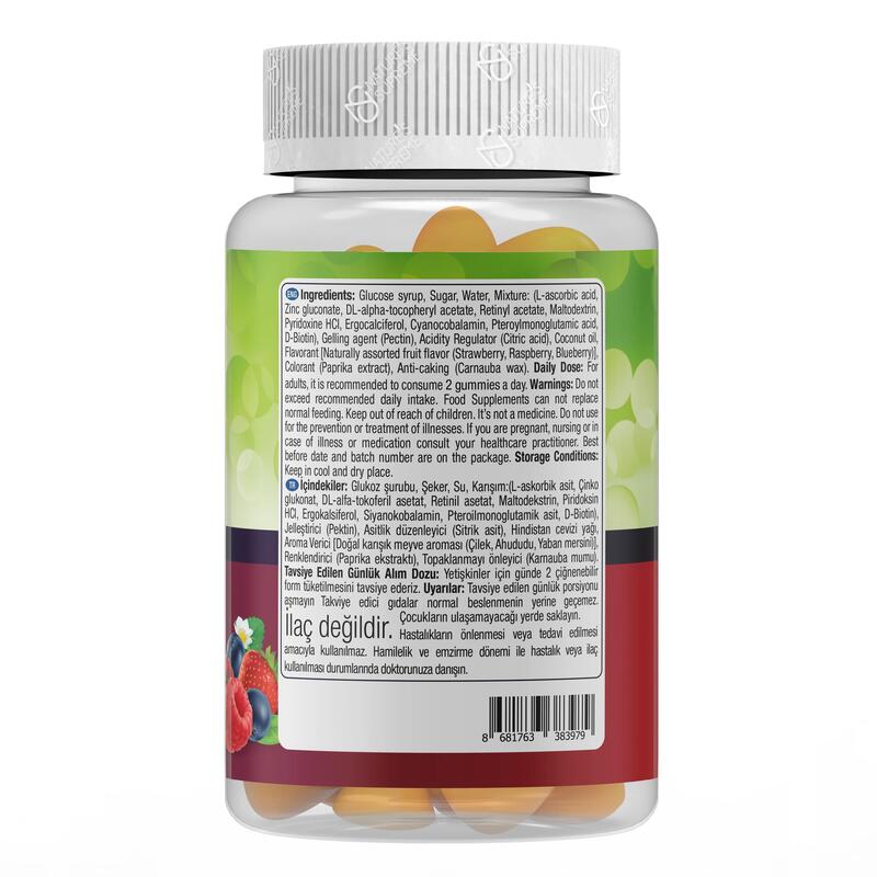 Nature's Supreme Gummies Multivitamin for Adults 60 Çiğnenebilir Form