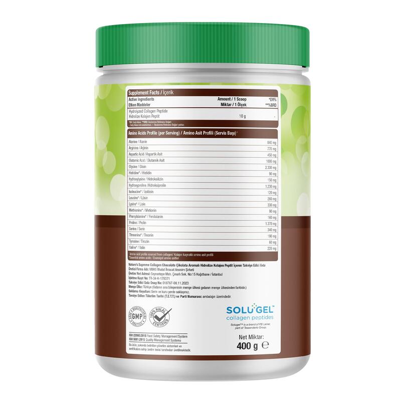 Nature's Supreme Collagen Peptides Powder 400 Gr
