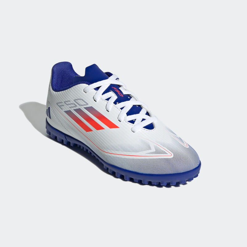 Voetbalschoenen voor kinderen F50 Club Turf wit