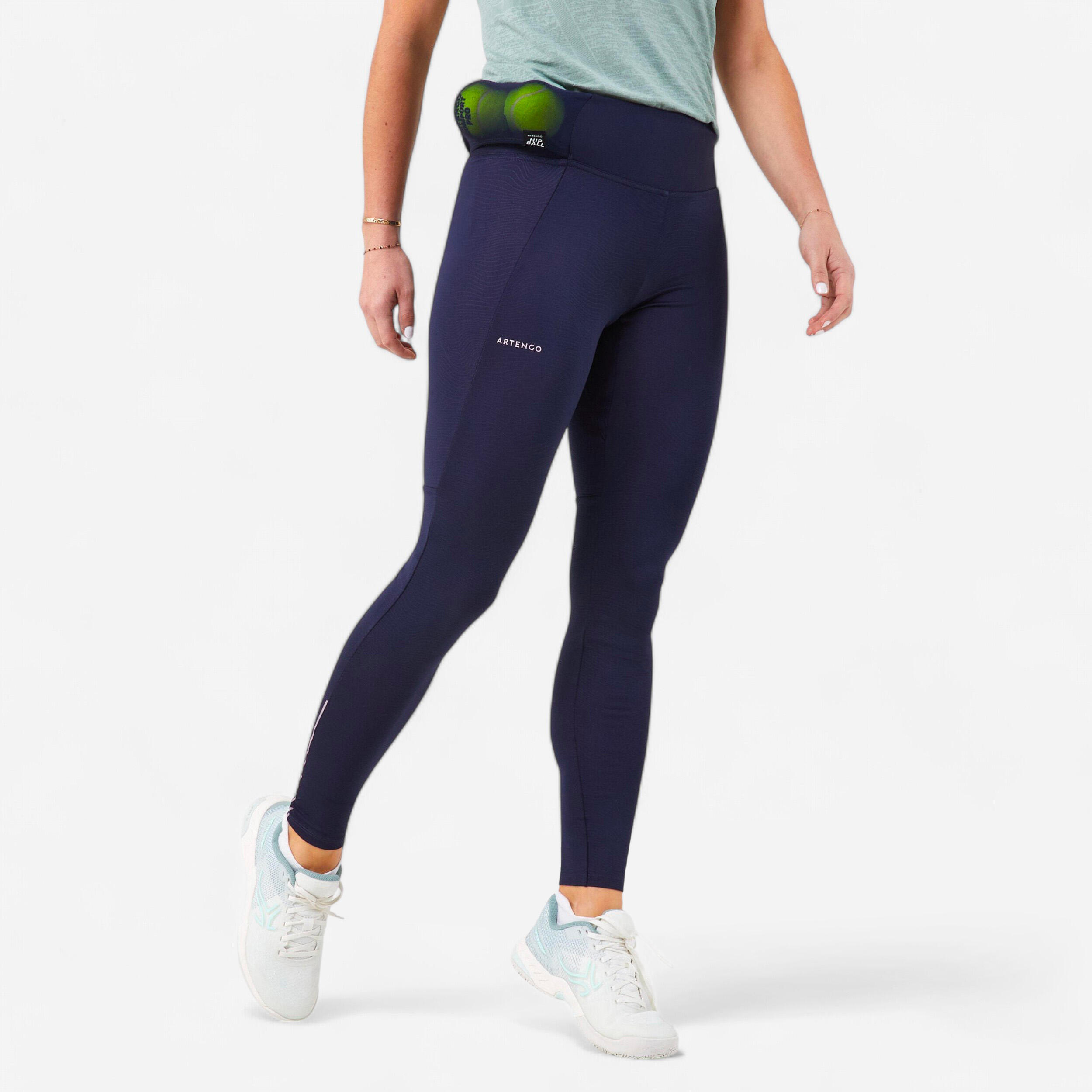 Women's Tennis Leggings Dry Hip Ball - Navy Print
