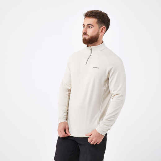 
      Men's Half-Zip Long-Sleeved Thermal Tennis Sweatshirt - Beige
  