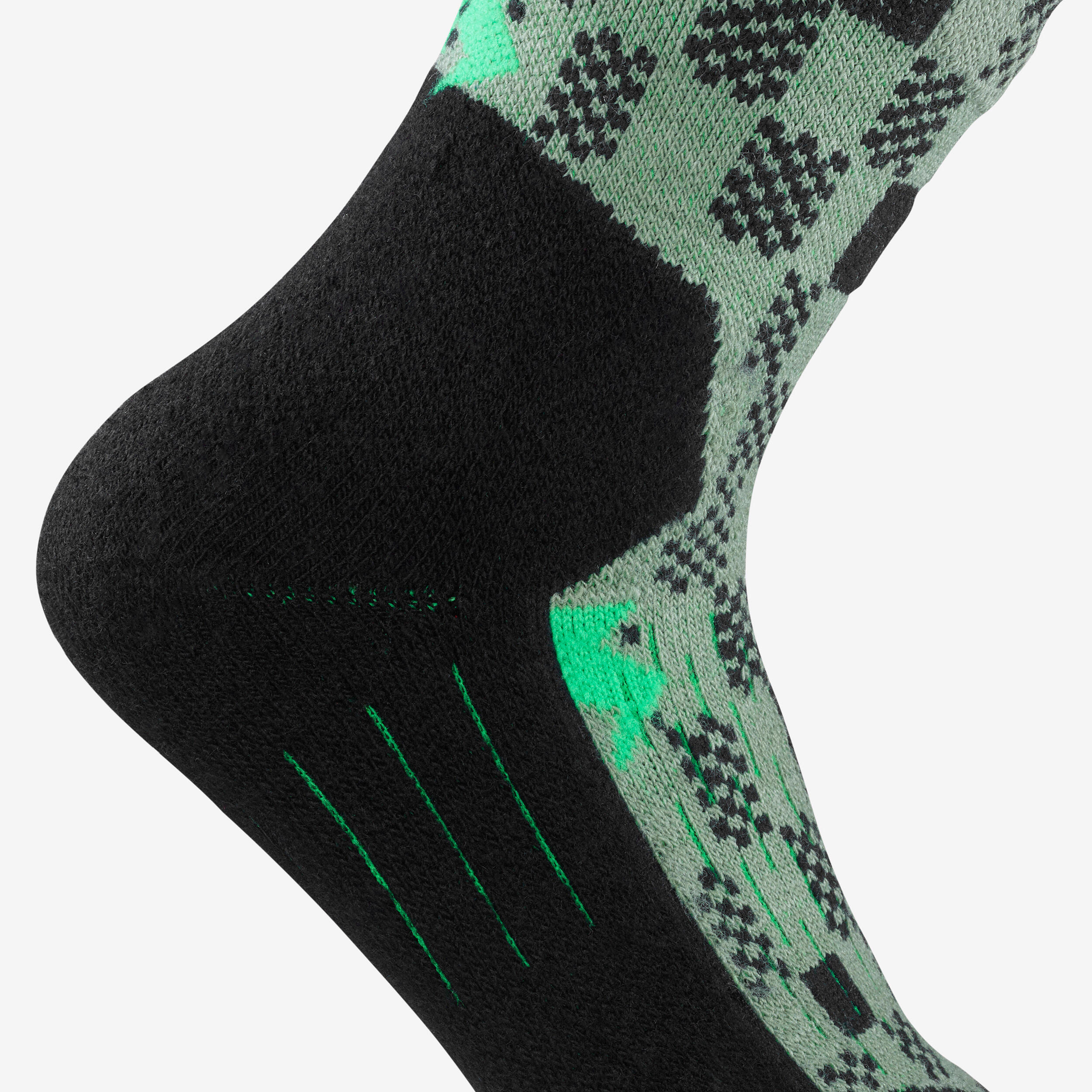 Calze sci bambino 100 verdi 4/9