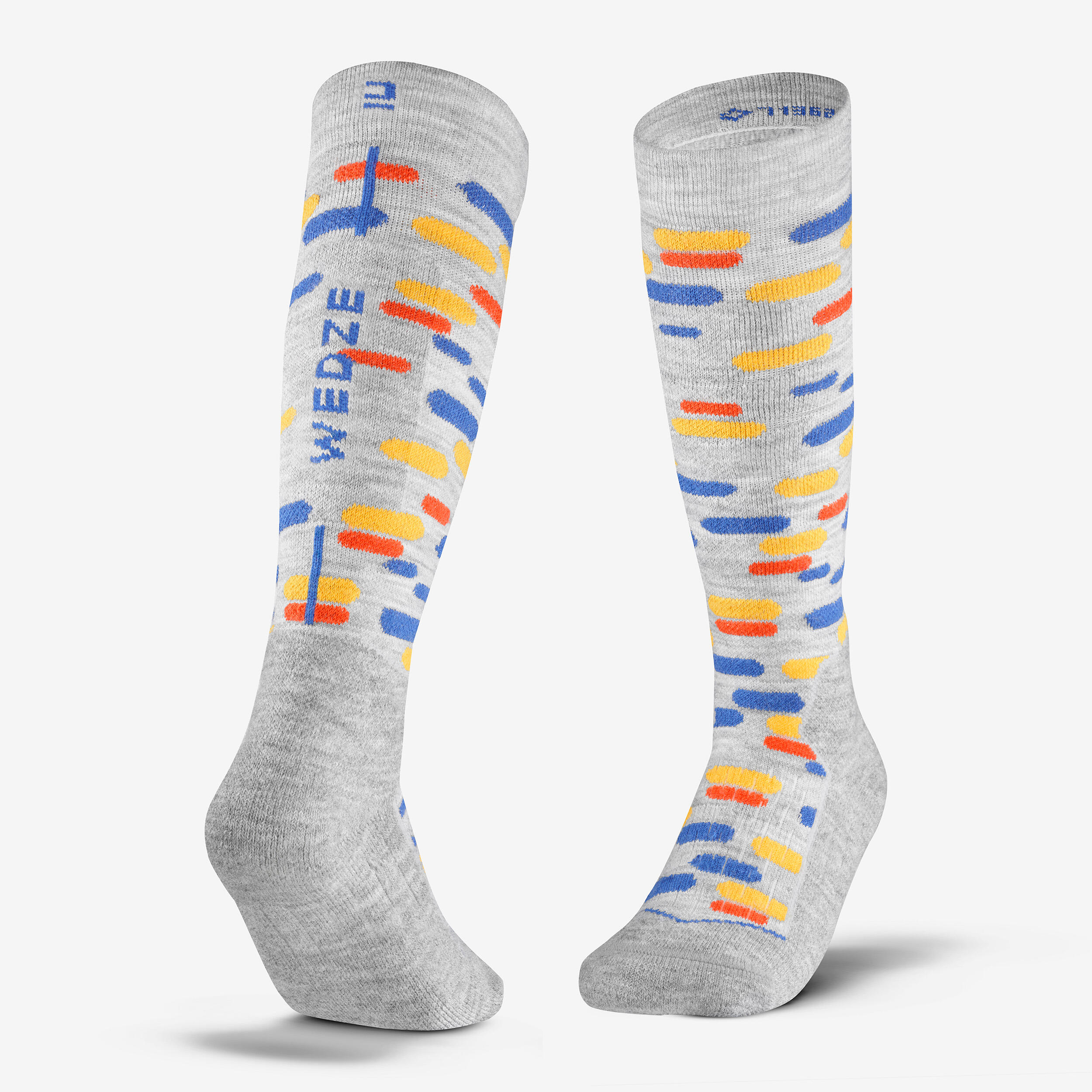 KIDS’ SKI AND SNOWBOARD SOCKS 100 - PATTERNED 8/8