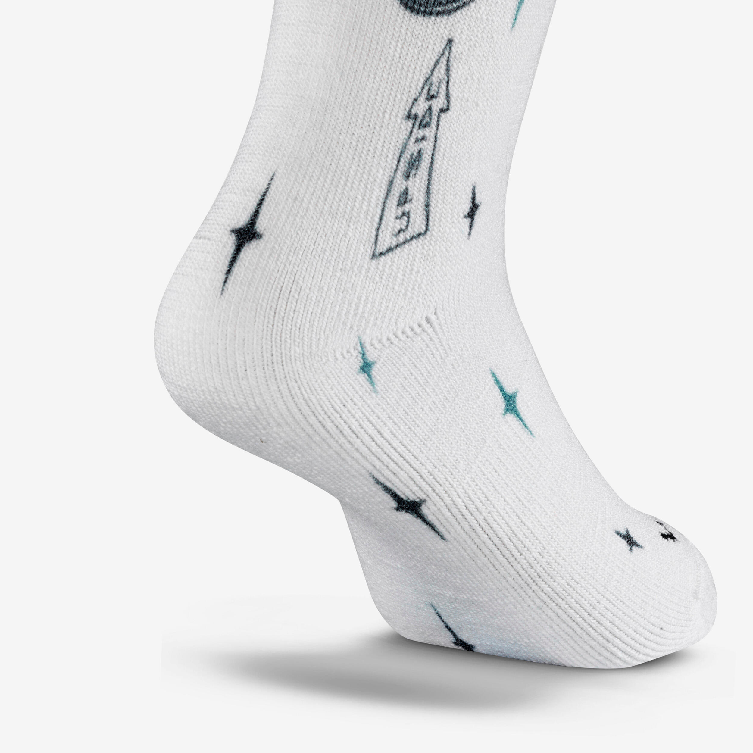 KIDS’ SKI AND SNOWBOARD SOCKS - 100 - BLACK