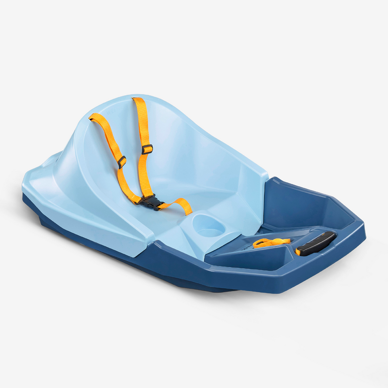 ECD Germany Luge à Neige Dirigeable Jaune, Skibob Pour Enfants à Partir De 5 Ans Et