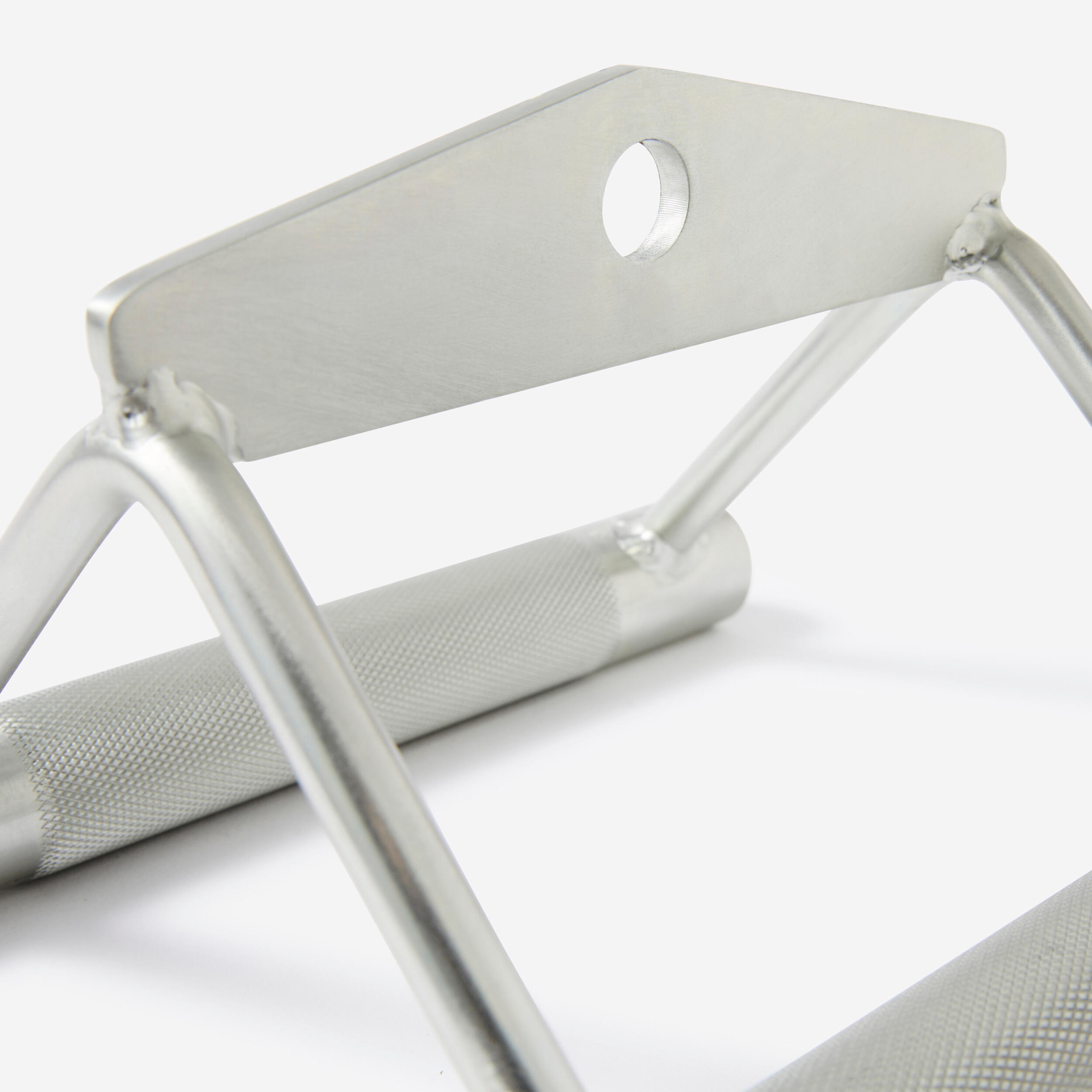 Weight Training Lat Pull Bar with Ridged Metal Coating