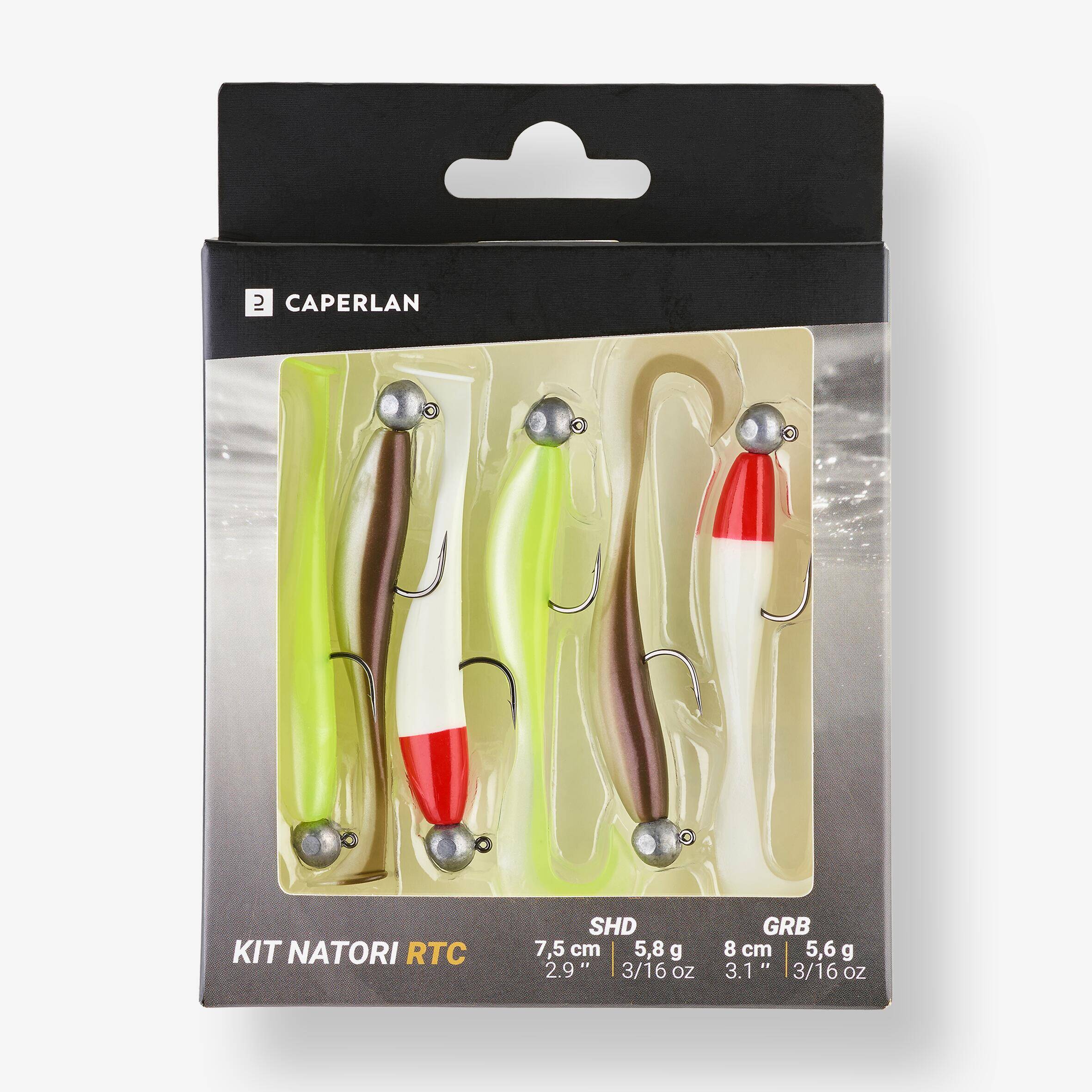 RIGGED SOFT LURES KIT NATORI SHD 75 / GRB 80 RTC -  2