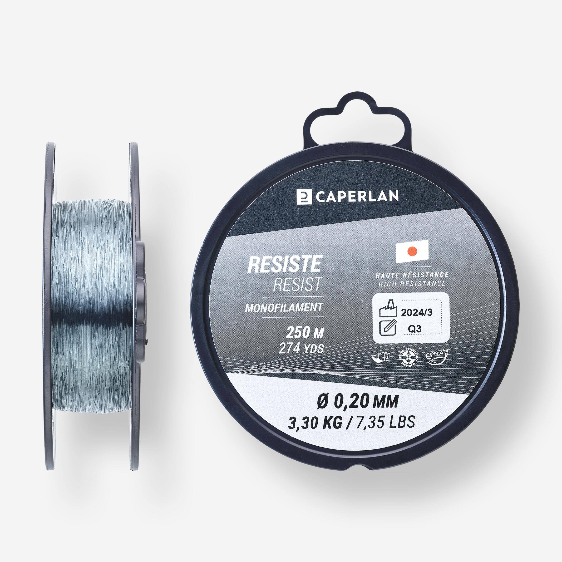 LINE RESIST GREY 250 M NEW FISHING LINE -  1