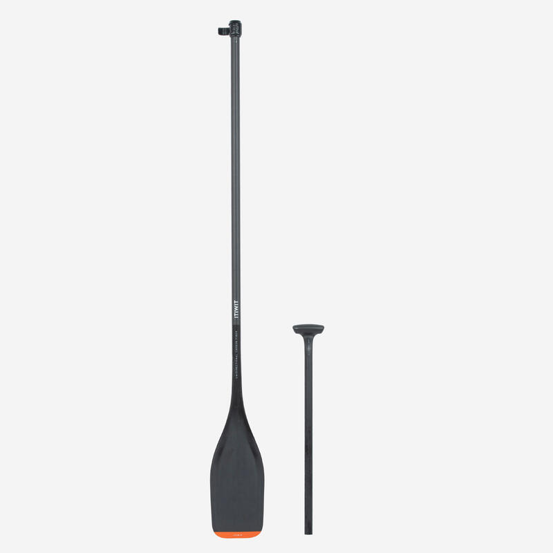 Pagaie de stand up paddle 900 carbon din 2 segmente 165-205cm