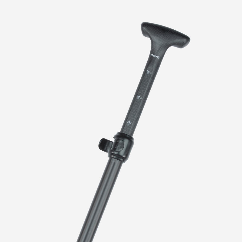 Pagaie de stand up paddle 900 carbon din 2 segmente 165-205cm