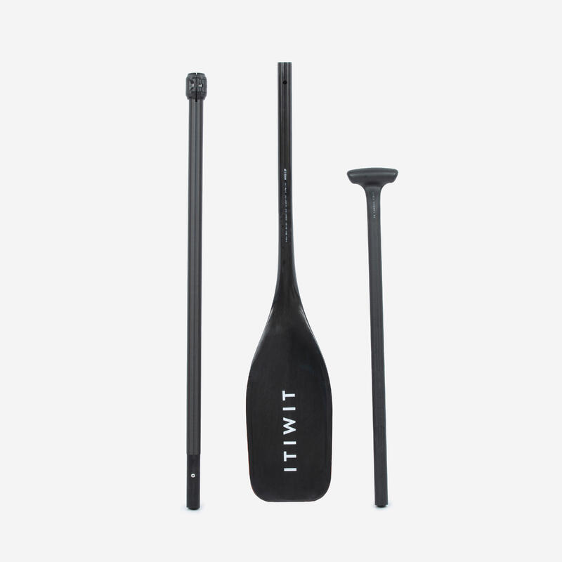 Pagaie de stand up paddle 900 carbon din 3 segmente 165-205 cm