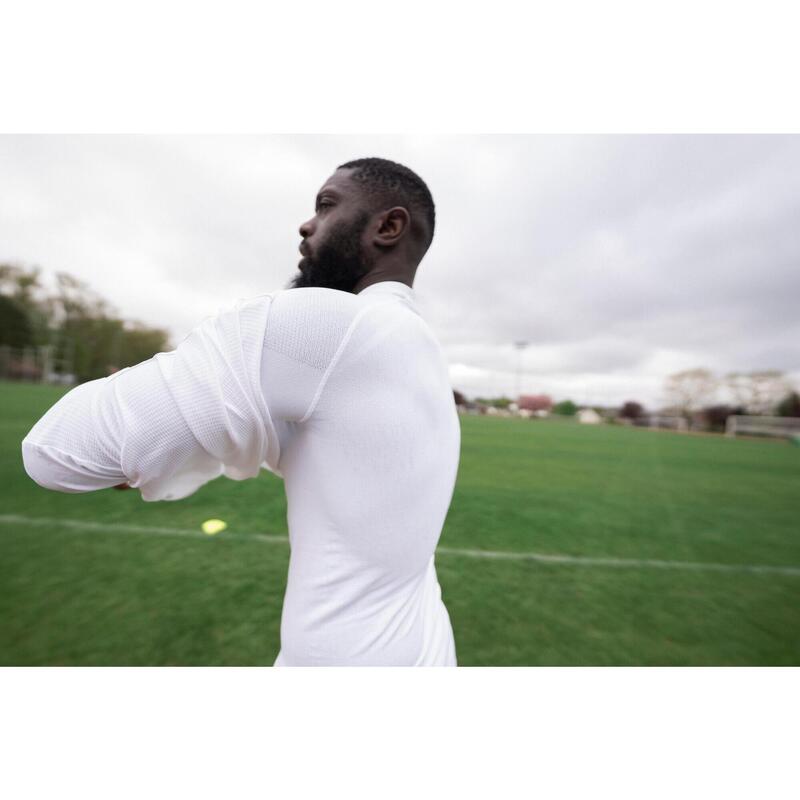 CAMISOLA TÉRMICA DE FUTEBOL ADULTO KEEPDRY CINZENTO/VIOLETA
