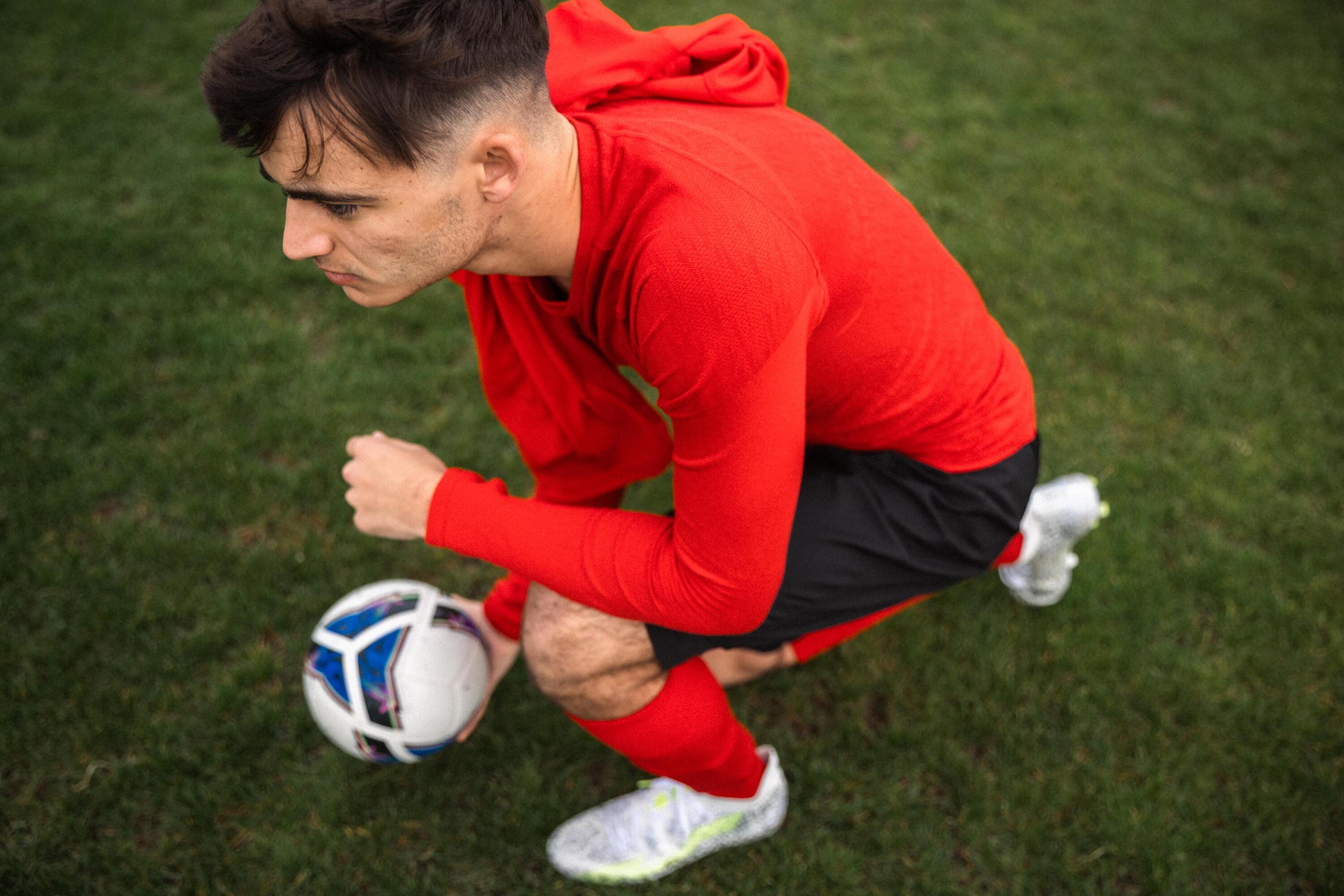 Sous-maillot de foot thermique sans-couture manches longues, Keepdry vert 10/13