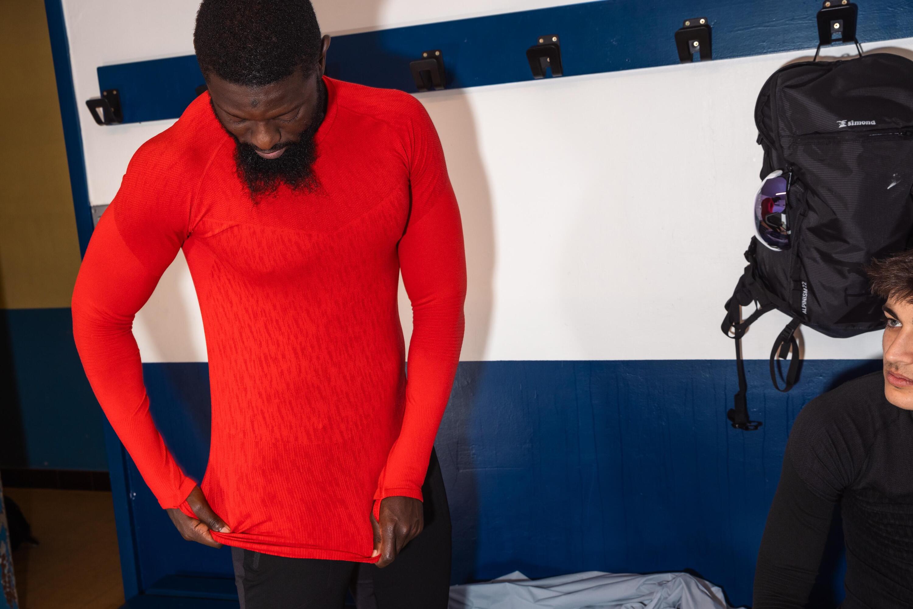 Sous-maillot de foot thermique sans-couture manches longues, Keepdry vert 12/13