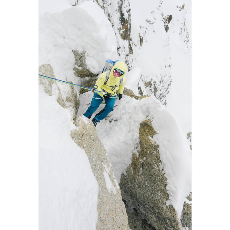 Geacă umplutură de puf Alpinism galben damă