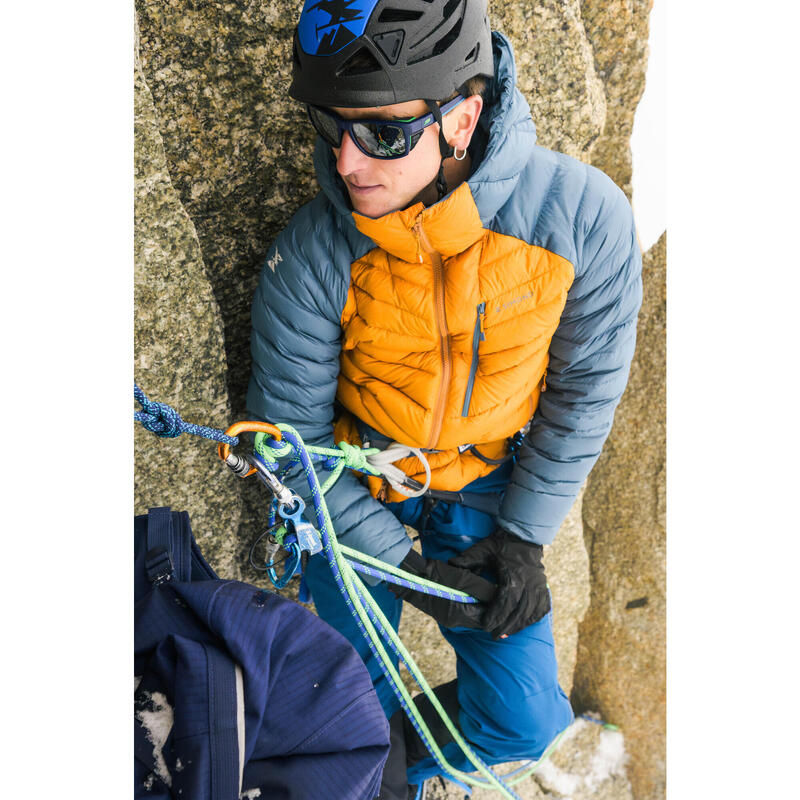 Daunenjacke Herren Bergsteigen - Alpinism braun/grau 