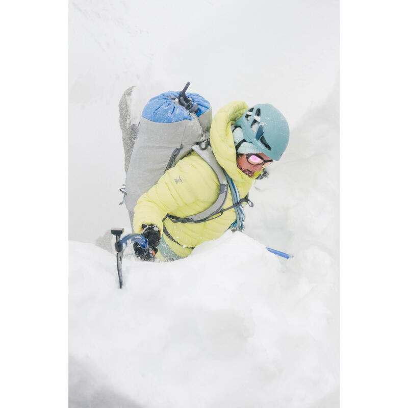 Geacă umplutură de puf Alpinism galben damă