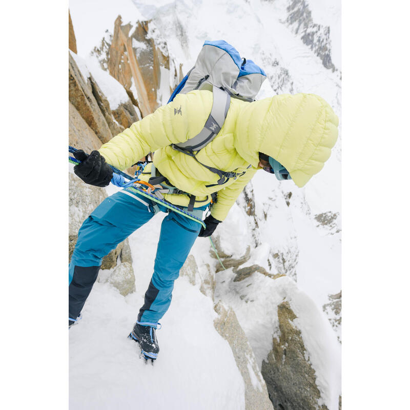 Geacă umplutură de puf Alpinism galben damă