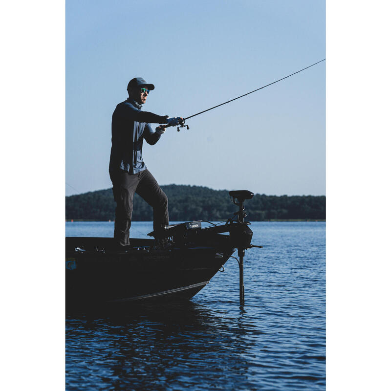Camisola de Pesca Anti-UV com Capuz 500 Azul