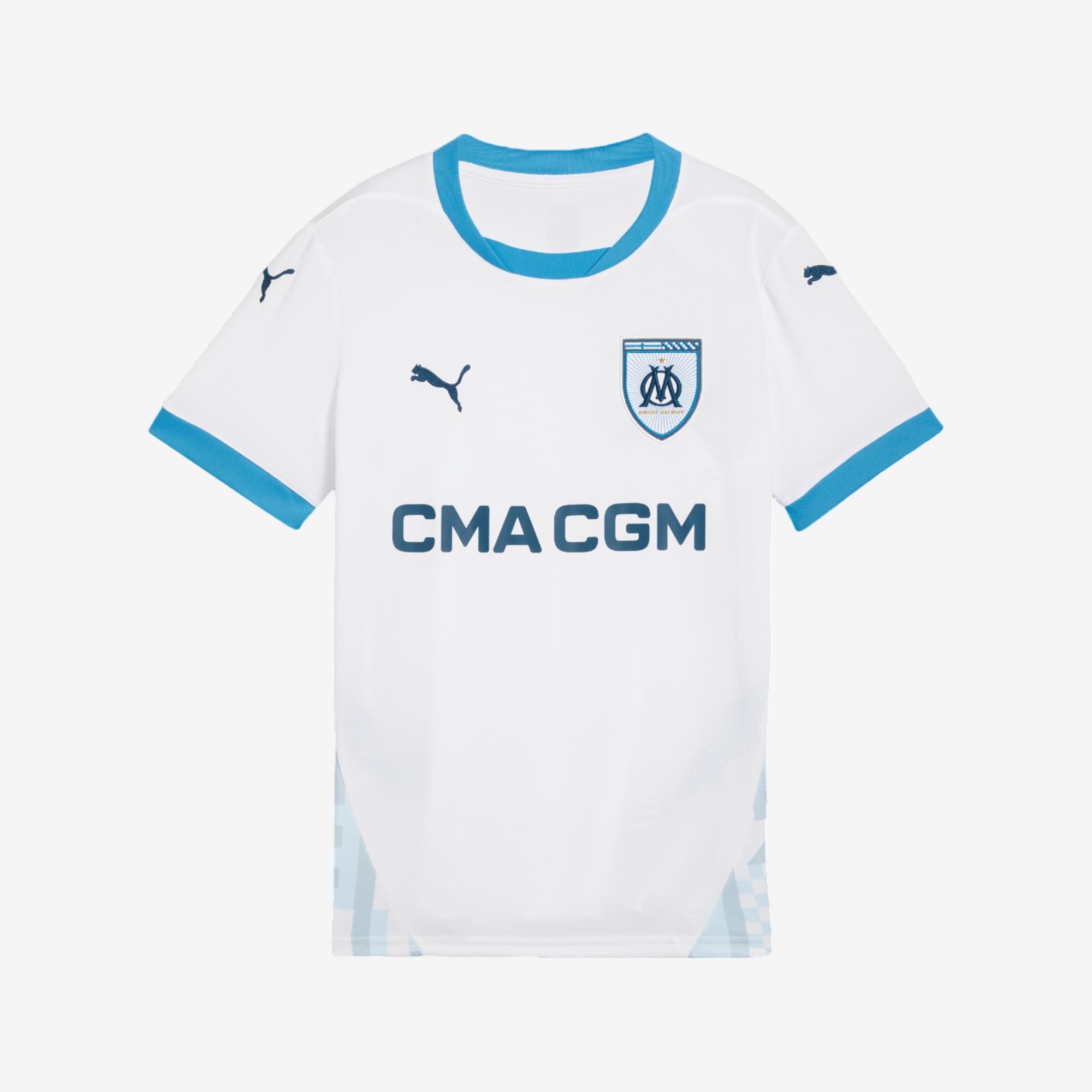 Tricou Fotbal Teren propriu OLYMPIQUE DE MARSEILLE 24/25 Copii