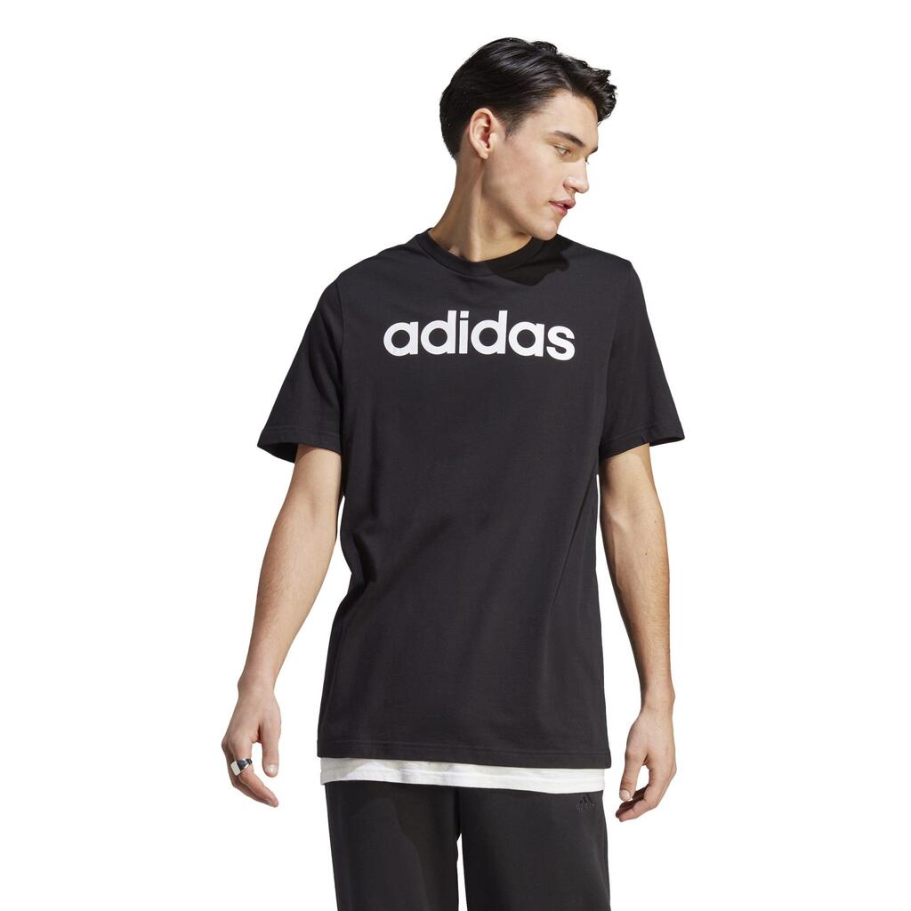 Camiseta manga corta de fitness para Hombre Adidas negro