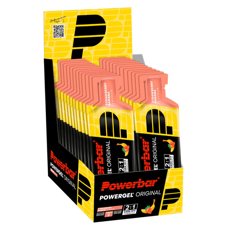 Gel energizant Power Gel căpșune și banane 24x41g