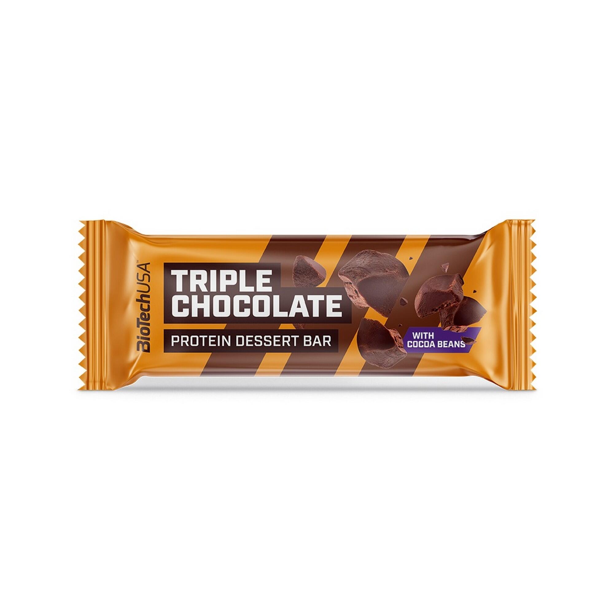 Fehérjeszelet - Protein Dessert Bar, csokis, 50 g Biotechusa akciós termékkép 1