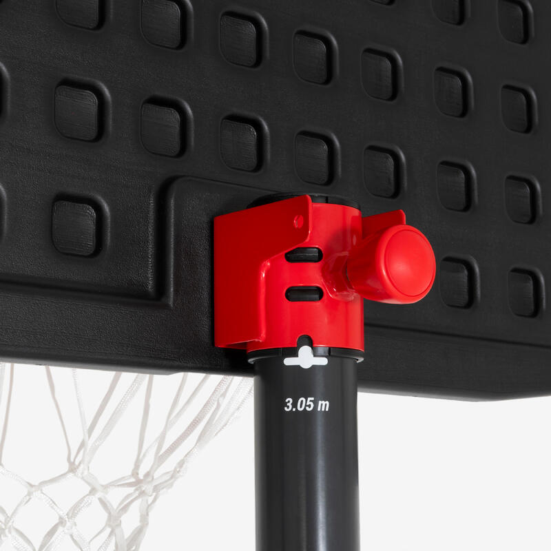 Ayarlanır Basketbol Potası - 2,20m / 3,05m - Siyah - B100 Easy