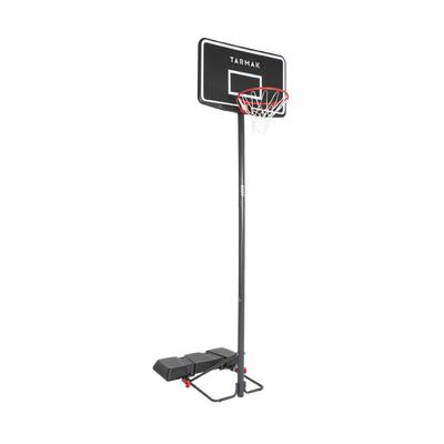 Basketbalpaal 2,20 t/m 3,05 m verstelbaar b100 easy zwart