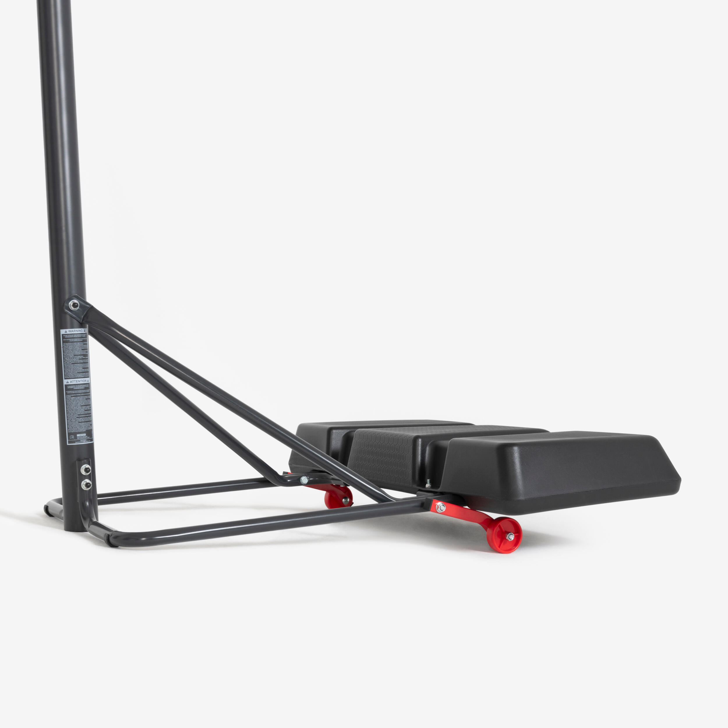 Panier de basket sur pied réglable à roulettes - B 100 Easy noir - TARMAK